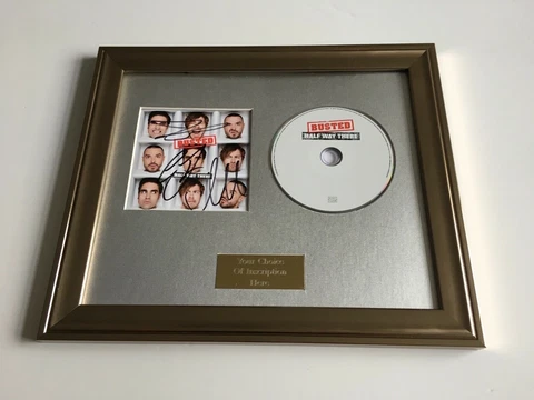 PERSONALLY SIGNED/AUTOGRAPHED BUSTED - HALF WAY THERE FRAMED CD PRESENTATION Cover
