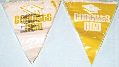 Bandeira amarela de formatura #294028, 1/pk, 12 pés por pacote, decoração amarela - Imagem 1 de 3