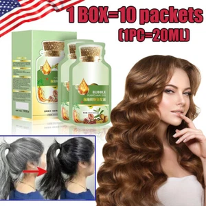 Natural Plant Hair Dye Bubble New Botanical Based Color Bubble Dye for Grey Hair - Picture 1 of 16