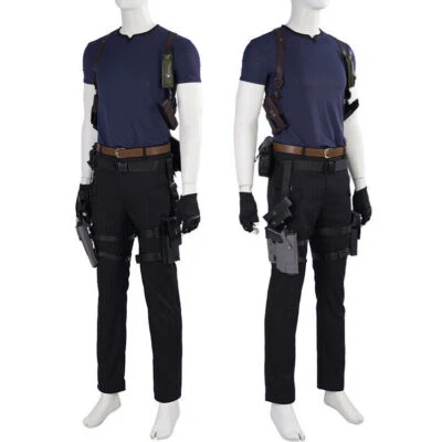 Resident Evil 4 Leon Camisa Arnés Axila Funda Hombres Juegos con disfraces Disfraz Conjunto LO ÚLTIMO Foto 1 de 4