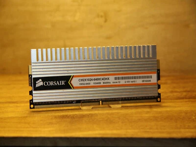 ✔️1GB (1 X 1GB) DDR2 800MHz PC2-6400 CORSAIR CM2X1024-6400C4DHX PC RAM MEMORY - Image 1 of 3