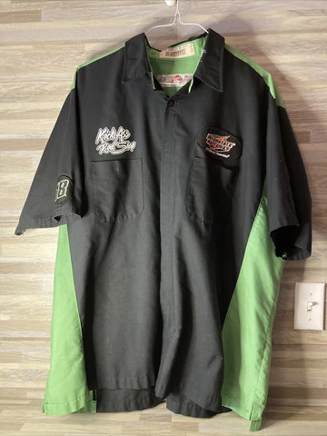 Interstate Batteries #18 Labonte Button Up Shirt  SS Mens 3XL Cover