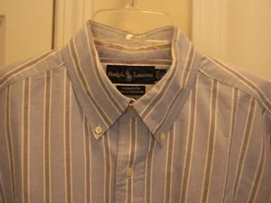Ralph Lauren Men's 16.5 X 37 Dress Shirt Long Sleeve Multi Color Striped - Picture 1 of 6