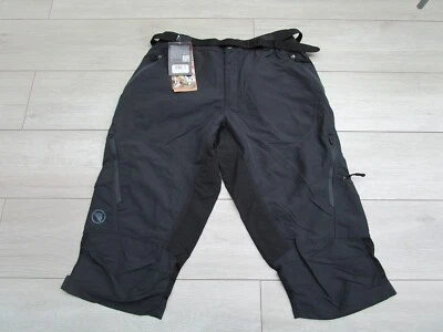 Endura Mens Hummvee II Baggy Cycling Bike 3/4 Length Short XL Black BNWT New - Image 1 of 4