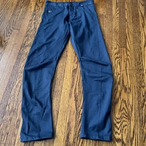 JACK & JONES Core Workwear Button Fly Size 30x32 Navy Blue Work Pants - Picture 1 of 10