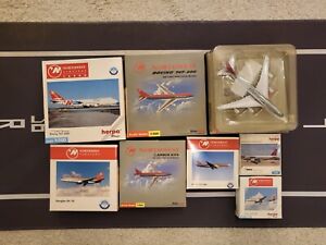 (Lot of 9) Herpa Starjets Northwest Airlines 1:500 Models 747 757 A320 A319 DC10