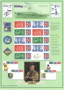 BC-109 Scouting Centenary History of Britain No.10 Business Smilers Sheet - Picture 1 of 1
