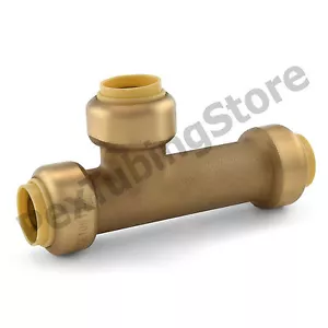 1/2" Sharkbite Style (Push-Fit) Push to Connect Lead-Free Brass Slip Tee - Picture 1 of 1