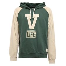 8549J felpa uomo V LIFE cotton green vintage effect sweatshirt man
