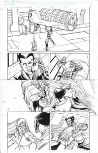 Wolverine First Class 7 pg 6 Kitty Pryde Colossus ORIGINAL Art Steven CUMMINGS - Picture 1 of 2