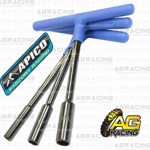 Juego de 3 barras en T Apico Premium negro azul 8 10 12 mm para Kawasaki KLX Motocross - Imagen 1 de 1