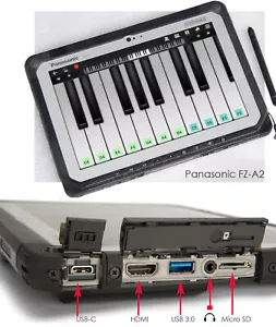 Antivandal Antiurto Robusto Hardcase Compressa Panasonic FZ-A2 Android Usb-C USB - Foto 1 di 11