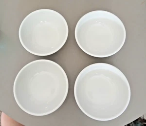 Set Of 4 Oneida Crown Rego White Porcelain Coupe Cereal Bowls 5 3/4" NICE!! - Picture 1 of 6