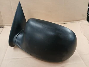 2003 CHEVY SILVERADO MANUAL DRIVER LEFT HAND SIDE VIEW MIRROR BLACK - Picture 1 of 3