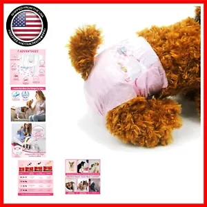 20 Soft Disposable Pet Diapers for Female Dogs - Perfect for All Life Stages - Picture 1 of 8