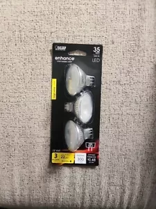 Feit LED Light Bulbs, MR16, Bright White, 300 Lumens, 4-Watts, 3-Pk NEW Sealed - Picture 1 of 6