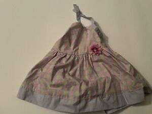 American Girl Doll Chrissa Sundress  2009 Retired Polka Dot Lavender Dress