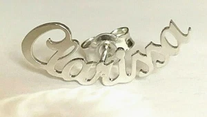 MONO ORECCHINO ARGENTO 925 CLARISSA SINGOLO CON NOME - Photo 1/1