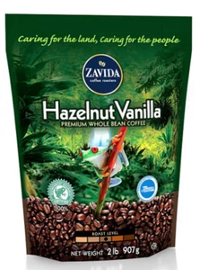 Zavida Coffee Whole Bean Coffee, Hazelnut Vanilla (32 oz.) Free Shipping - Picture 1 of 1