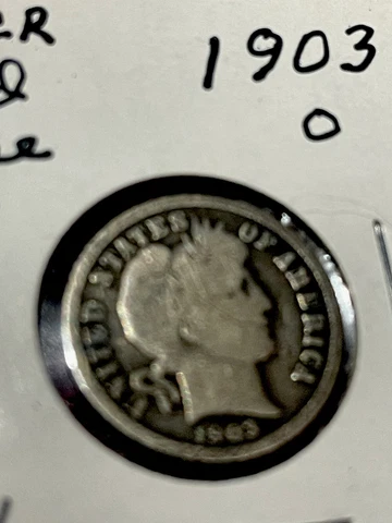 1903-O Barber Dime Silver 10C Cover
