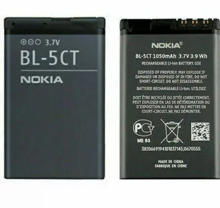 NOKIA BL-5CT HIGH CAPACITY BATTERY 6303 CLASSIC 6303i C5-00 C6-01 C3 3720 5220 - Image 1 of 1