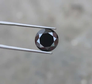 Certified 5.68 Ct Black Diamond Solitaire Excellent Cut Jewelry Making for Ring - Picture 1 of 14