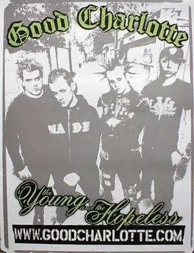 GOOD CHARLOTTE 2003 young and hopeless promo poster Flawless New old stock - Image 1 of 1