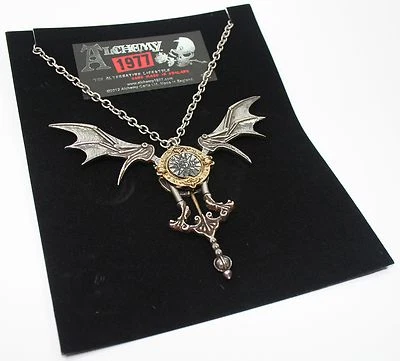 Steampunk Gothic Batcave Anhänger ALCHEMY EMPIRE Icarus Ex Machina P556 - Bild 1 von 2
