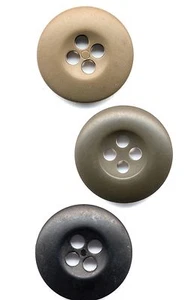 Bag of 100 B.D.U. Buttons - Black, OD, Khaki Tan BDU Buttons - 100 Count - Picture 1 of 4