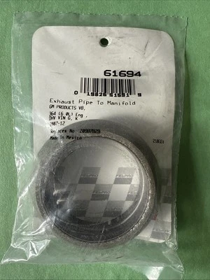 Fel-Pro 61694 Exhaust Pipe Flange Gasket For Select 07-19 Chevrolet GMC Models - Imagem 1 de 2