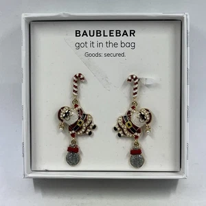 Pendientes de Navidad BaubleBar lo tengo en la bolsa Santa colgante bastón de caramelo colgante - Imagen 1 de 6