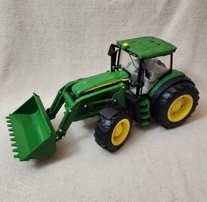 Ertl John Deere Big Farm Model 6210R Tractor w Loader working Lights Sound 1/16 - Picture 1 of 14