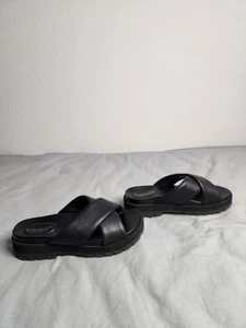 Sandalias Vionic Vesta Criss Cross Plataforma Mujer Talla 9 Negras Preppy City Usadas en Excelente Condición - Imagen 1 de 8
