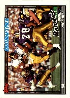 1991 Topps #107 Nick Bell RC  - Image 1 of 2