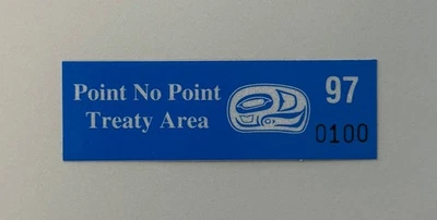 Estampilla de pesca del área del Tratado de la India del Noroeste 1997 - PNP - Prueba con esquinas cuadradas Foto 1 de 2