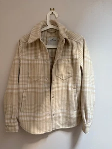 Ladies Hollister Size S / 10 Cream Shacket - Picture 1 of 3