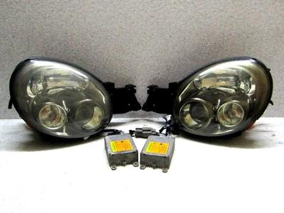 Juego de faros proyector oculto carcasa negra JDM SUBARU IMPREZA GG GD 2001 2003 OEM Foto 1 de 4