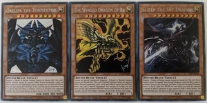 YuGiOh TCG | 3 Card Egyptian God Card Set | TN19 | Prismatic Secret Rare | NM - Picture 1 of 1