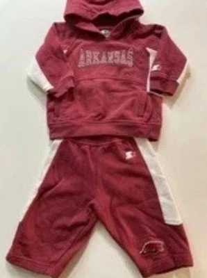 Arkansas Razorbacks 初学者田径套装连帽衫青少年婴儿 6-9 个月套装红色 — 第 1/4 张图片