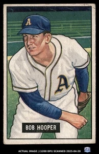 1951 Bowman #33 BOB HOOPER Philadelphia Athletics RC EX-MT - Picture 1 of 2