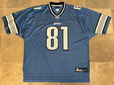 New Calvin Johnson Detroit Lions Reebok On Field Jersey Mens 2XL NWOT - Image 1 of 4