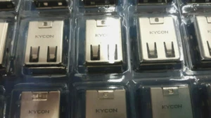  KUSBLX-AS2N-B KYCON USB CONNECTOR A-TYPE BLACK LOW PROFILE *20 PCS PER LOT - Picture 1 of 3