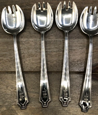King Albert by Whiting division of Gorham set of 5 original Ice Cream Forks 5.5" Cover