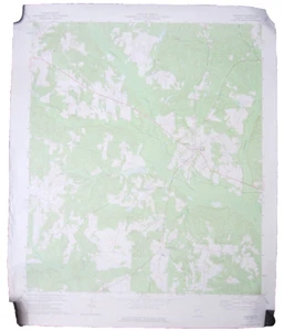 Vintage 70s Quadrangle Topographic Map Preston Georgia Webster Co 22x26 USDI - Picture 1 of 12