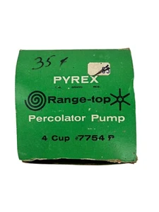 VTG BOX ONLY Pyrex Corning Glass Works Percolator Pump Range-Top 4 Cups BOX ONLY - Picture 1 of 9