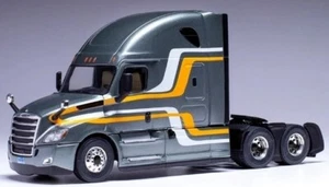 Modellauto IXO Freightliner Cascadia grau 2018 TR211 1:43 Neu in OVP mit Vitrine - Picture 1 of 2