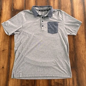 Travis Matthew Golf Polo Shirt Mens XL GrayShort Sleeve Pocket - Picture 1 of 9
