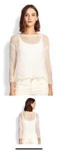 EUc Damen Eileen Fisher Oberteil Pullover XS S Mohair Strickpullover kostenloser Versand - Bild 1 von 12