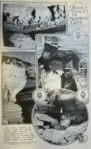 1902 American Caves Caverns Mammoth Cave Wyandotte Cave Luray Cave - Picture 1 of 6