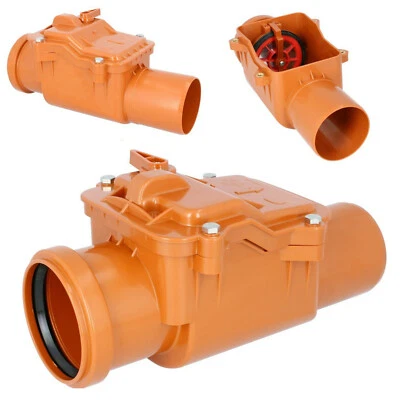 Rückstauklappe  Ø 110 mm Rückstauverschluss Rattenschutz für HT / KG Rohre - Bild 1 von 4